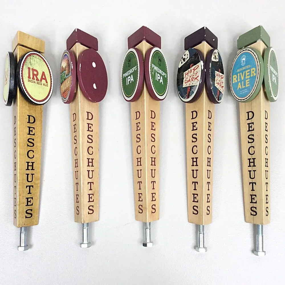 Lot of 5 Deschutes Brewing Beer‎ Tap Handles IRA Pinedrops IPA Hop in the Dark